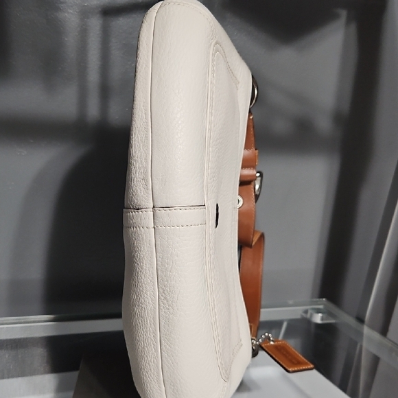 COACH NWOT SOHO  White and Tan Leather Shoulder Bag - Picture 13 of 16